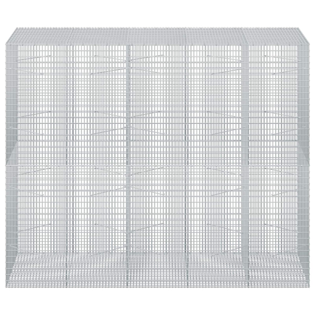 vidaXL Gabion z drutu 3,5 mm i siatką 5x2,5 cm 250x100x200 cm