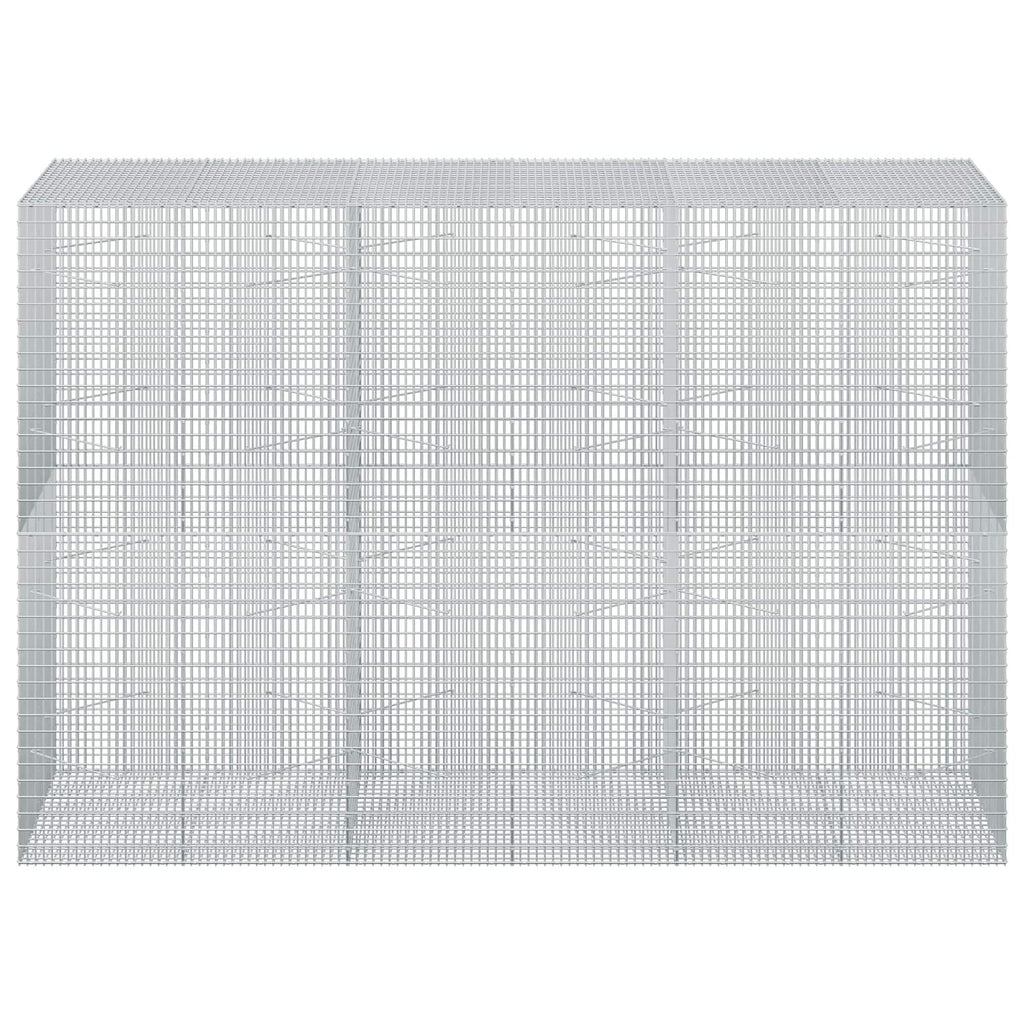 vidaXL Gabion z drutu 3,5 mm i siatką 5x2,5 cm 300x100x200 cm