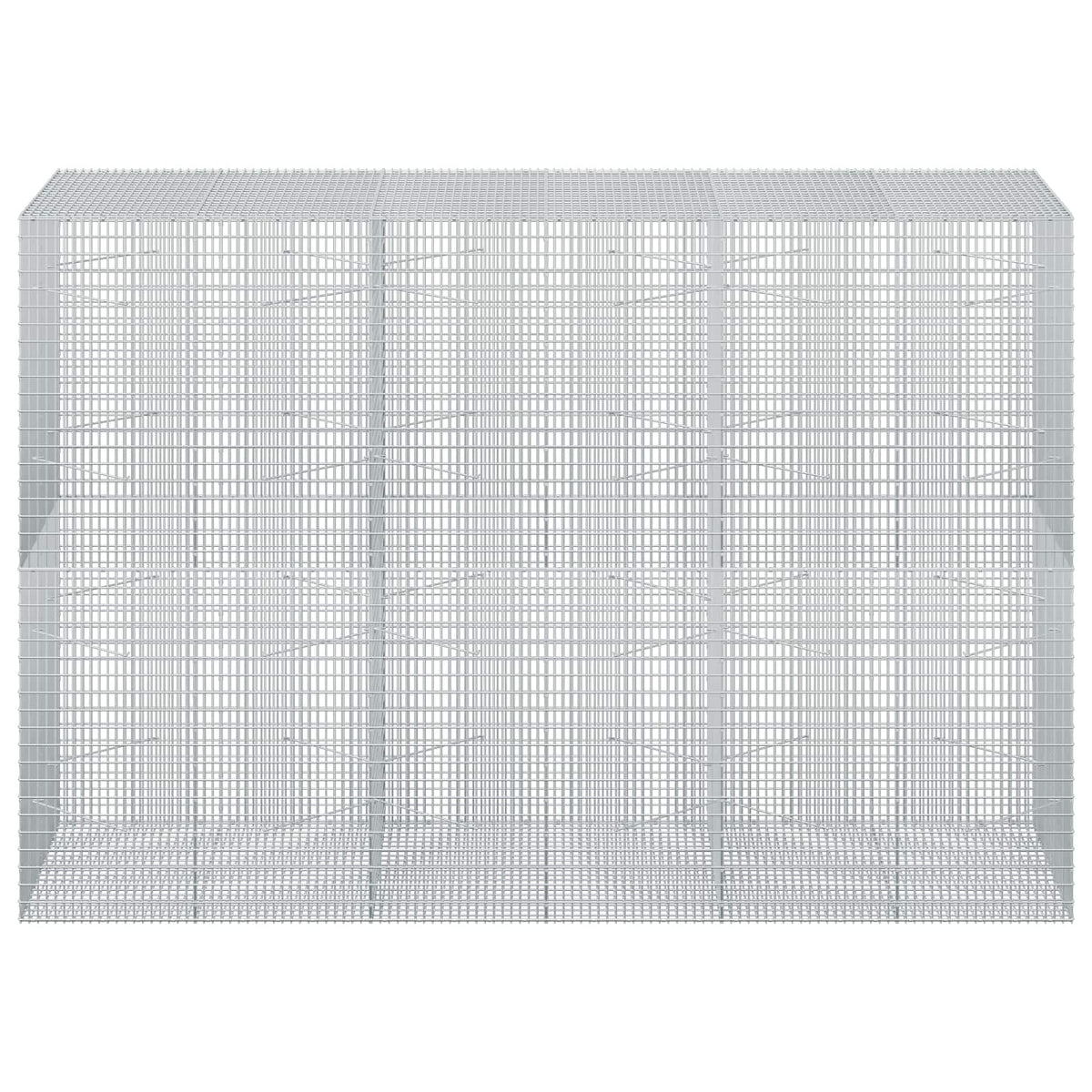 vidaXL Gabion z drutu 3,5 mm i siatką 5x2,5 cm 300x100x200 cm