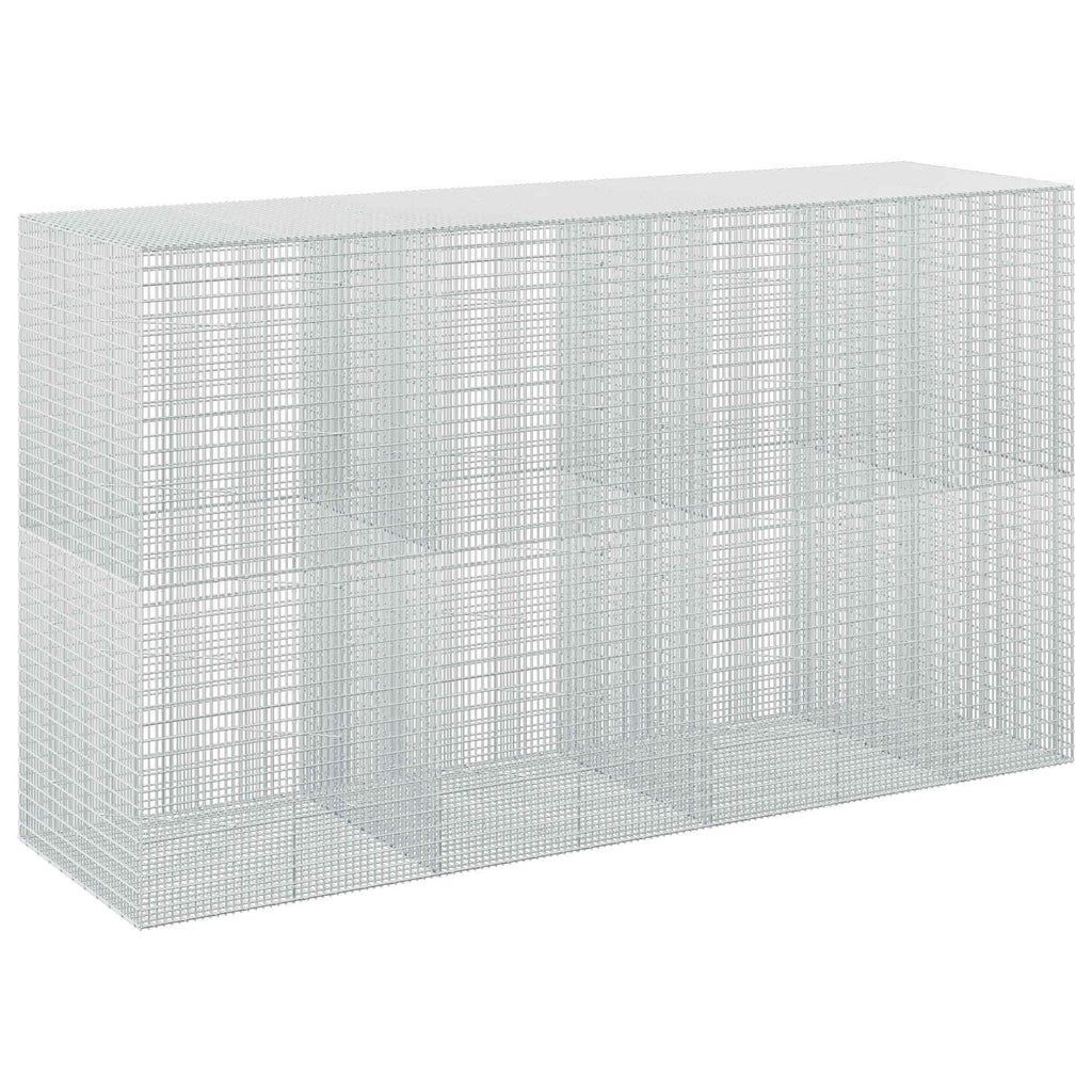 vidaXL Gabion z drutu 3,5 mm i siatką 5x2,5 cm 350x100x200 cm
