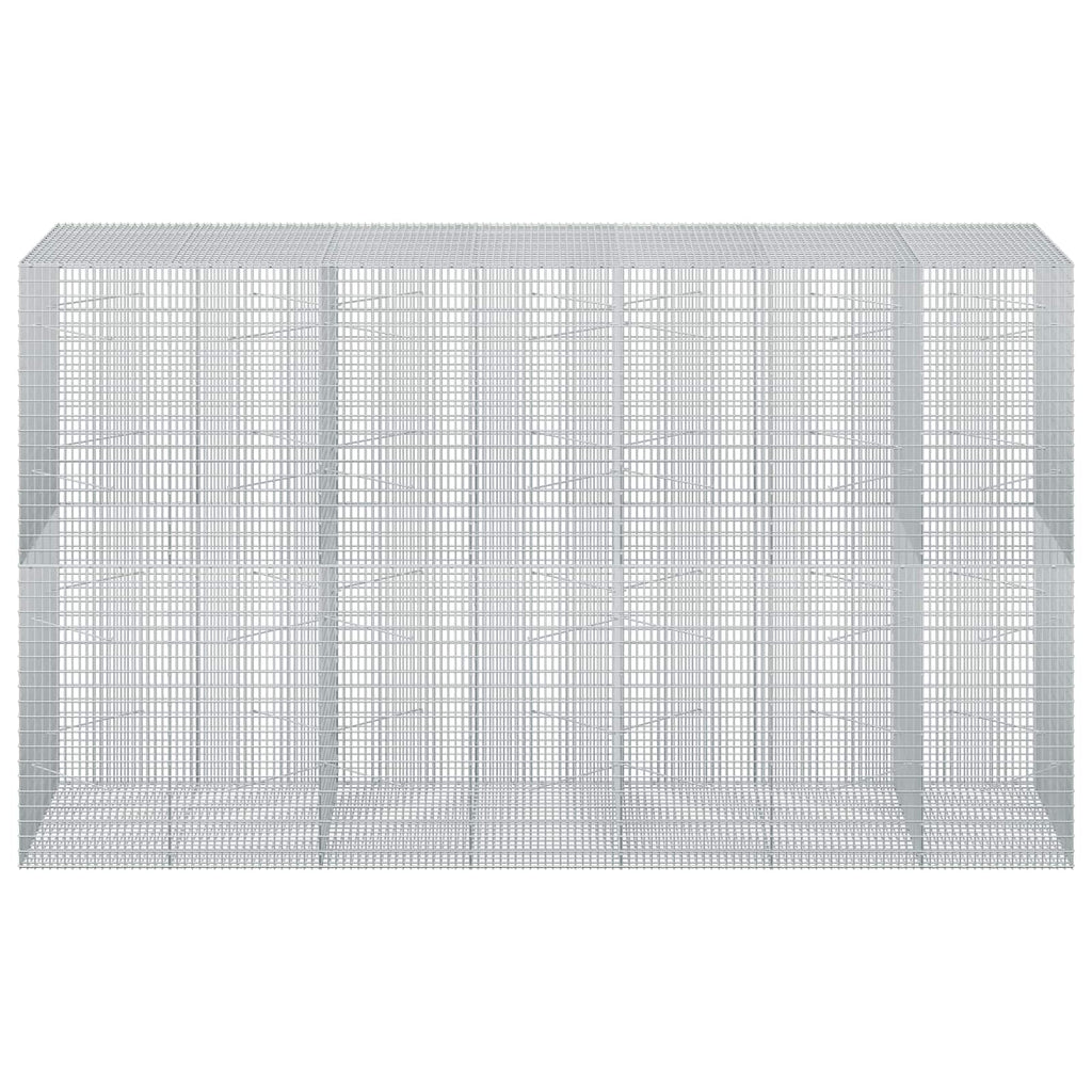 vidaXL Gabion z drutu 3,5 mm i siatką 5x2,5 cm 350x100x200 cm