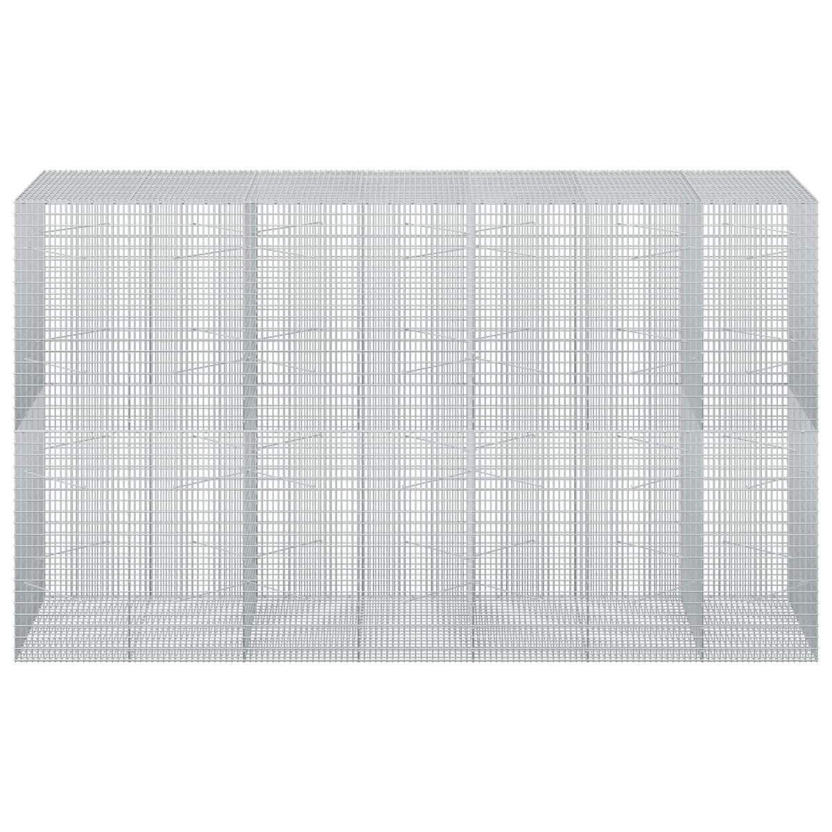 vidaXL Gabion z drutu 3,5 mm i siatką 5x2,5 cm 350x100x200 cm