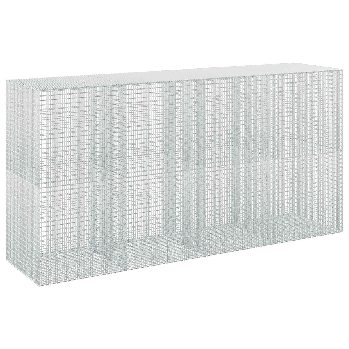 vidaXL Gabion z drutu 3,5 mm i siatką 5x2,5 cm 400x100x200 cm