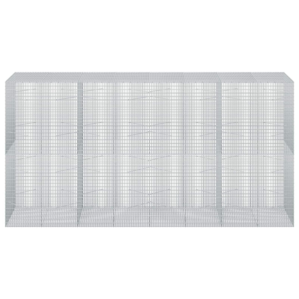 vidaXL Gabion z drutu 3,5 mm i siatką 5x2,5 cm 400x100x200 cm