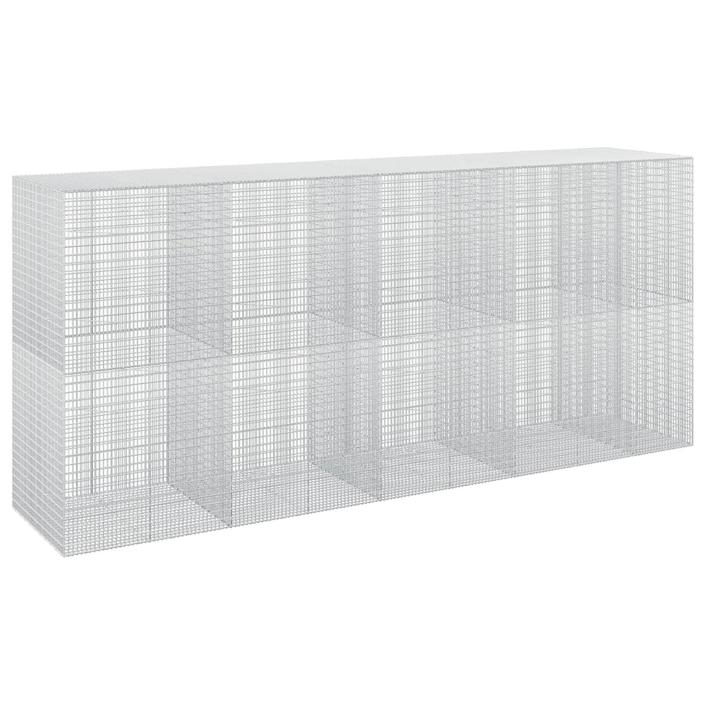 vidaXL Gabion z drutu 3,5 mm i siatką 5x2,5 cm 450x100x200 cm