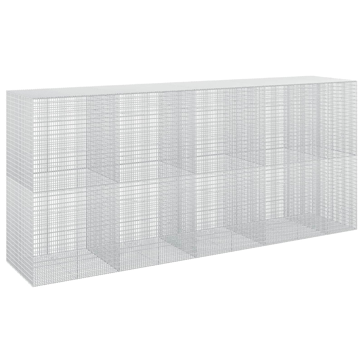 vidaXL Gabion z drutu 3,5 mm i siatką 5x2,5 cm 450x100x200 cm