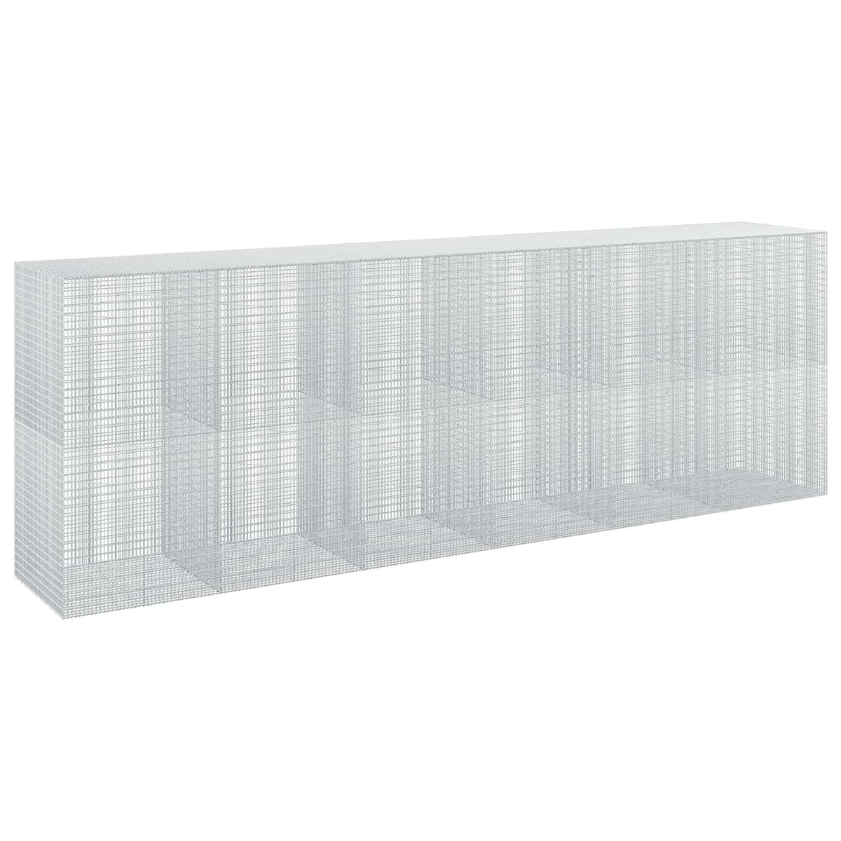 vidaXL Gabion z drutu 3,5 mm i siatką 5x2,5 cm 600x100x200 cm