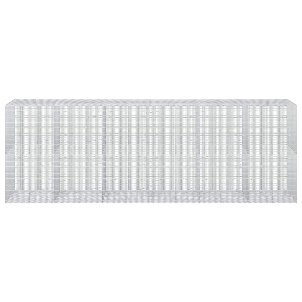 vidaXL Gabion z drutu 3,5 mm i siatką 5x2,5 cm 600x100x200 cm