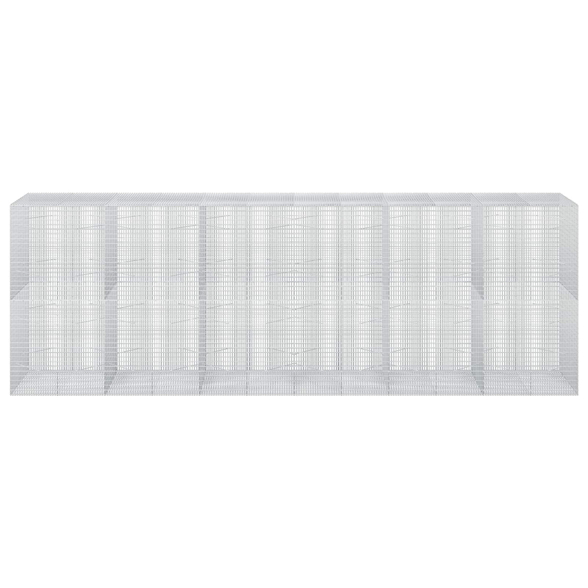vidaXL Gabion z drutu 3,5 mm i siatką 5x2,5 cm 600x100x200 cm