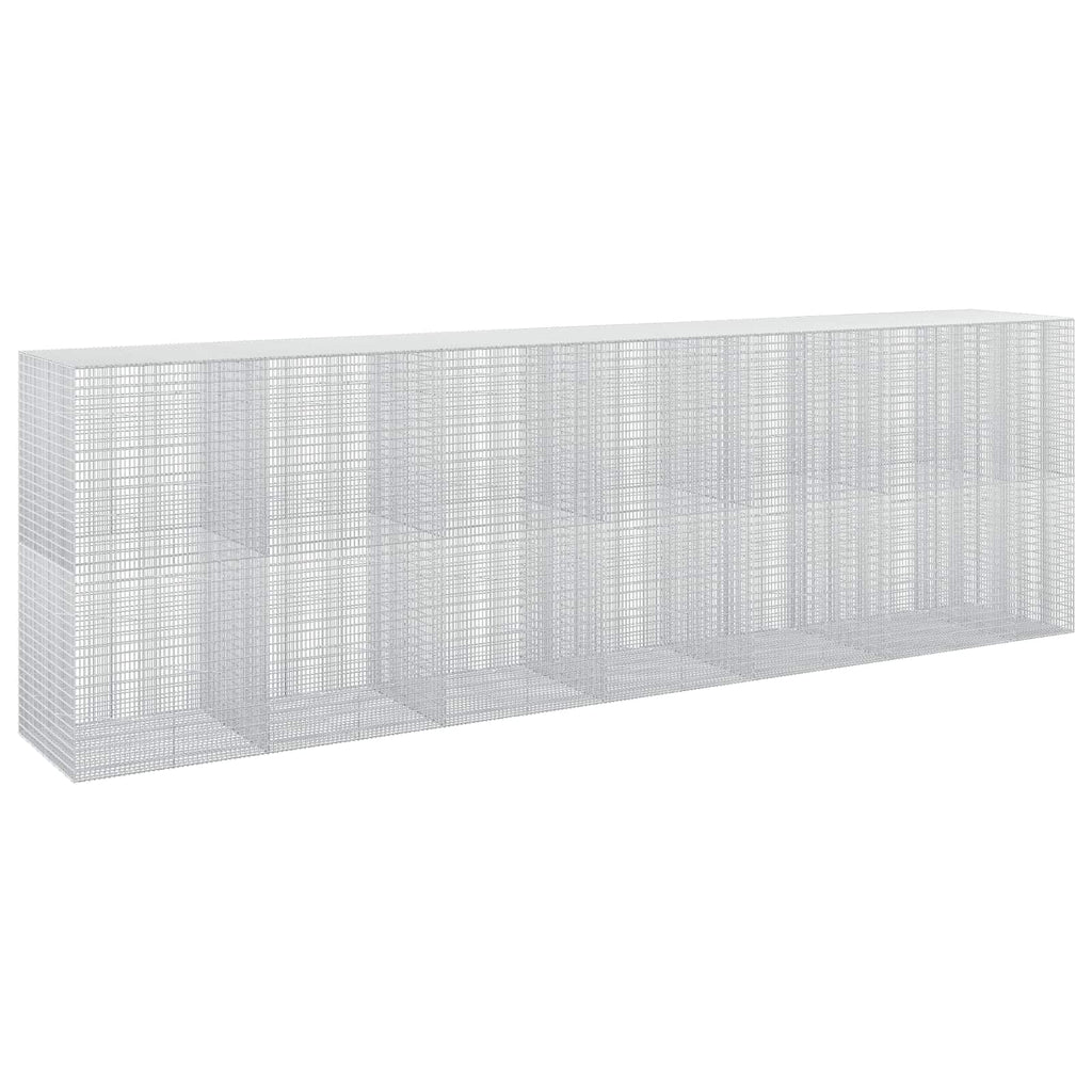 vidaXL Gabion z drutu 3,5 mm i siatką 5x2,5 cm 650x100x200 cm