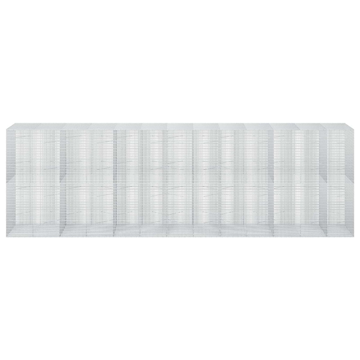 vidaXL Gabion z drutu 3,5 mm i siatką 5x2,5 cm 650x100x200 cm