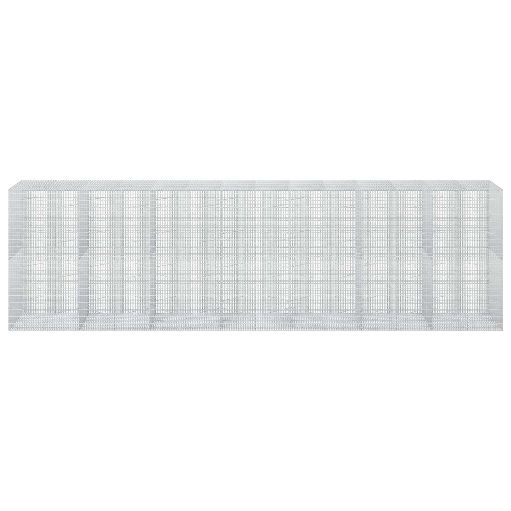 vidaXL Gabion z drutu 3,5 mm i siatką 5x2,5 cm 700x100x200 cm
