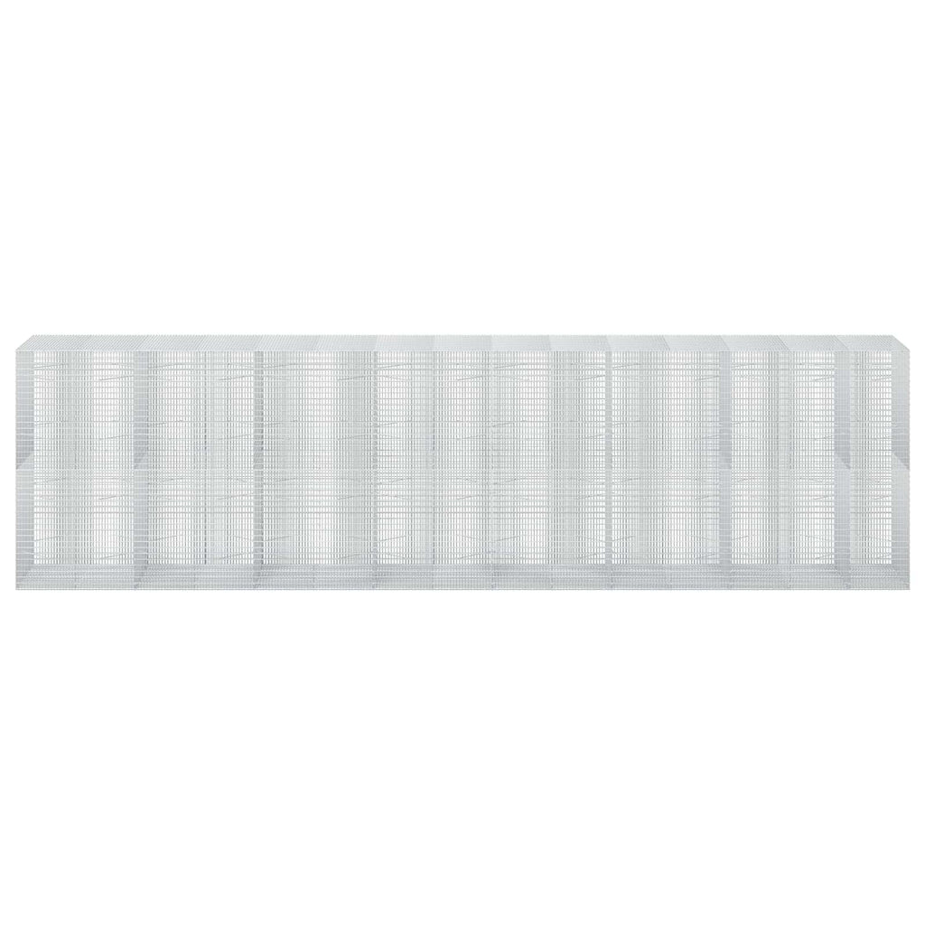 vidaXL Gabion z drutu 3,5 mm i siatką 5x2,5 cm 750x100x200 cm