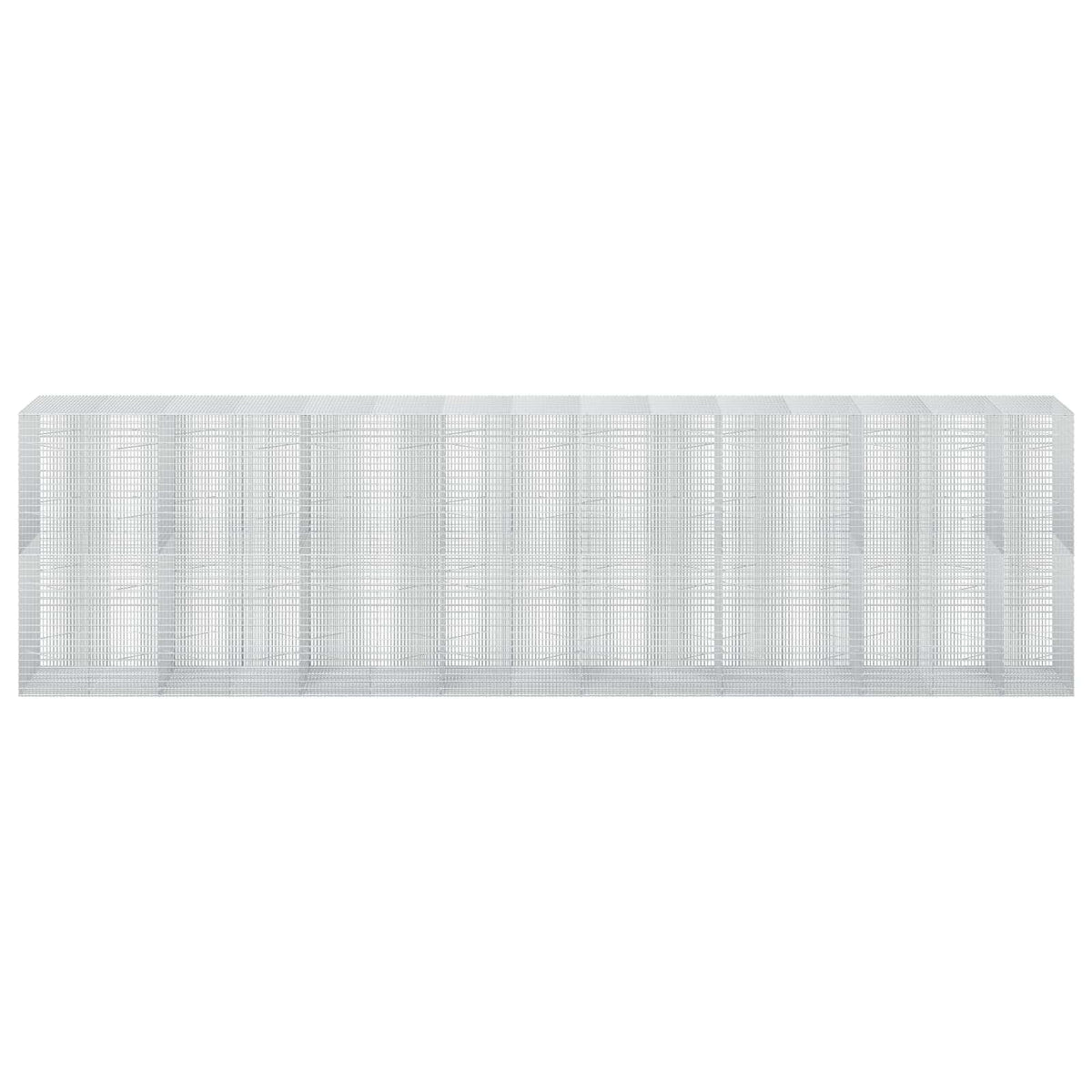 vidaXL Gabion z drutu 3,5 mm i siatką 5x2,5 cm 750x100x200 cm