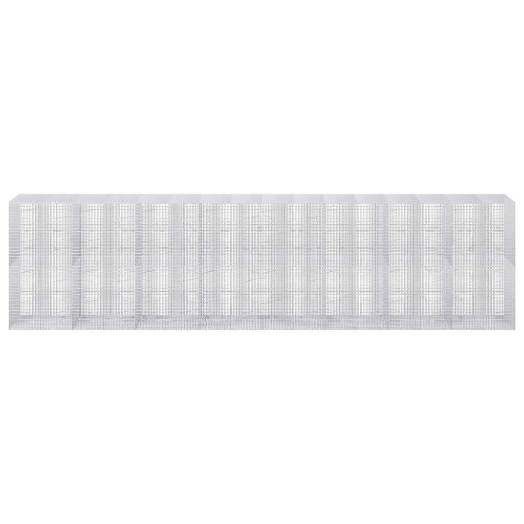 vidaXL Gabion z drutu 3,5 mm i siatką 5x2,5 cm 800x100x200 cm
