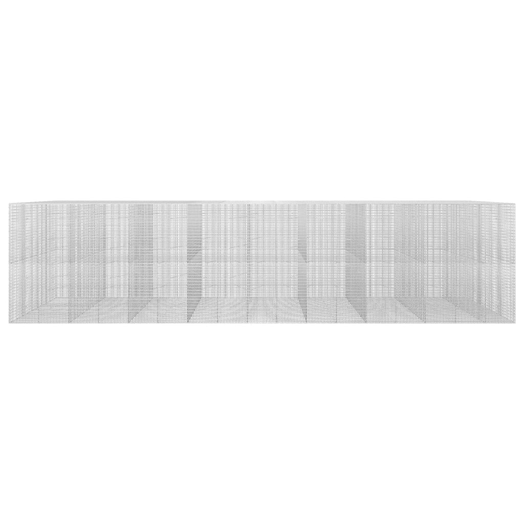 vidaXL Gabion z drutu 3,5 mm i siatką 5x2,5 cm 850x100x200 cm