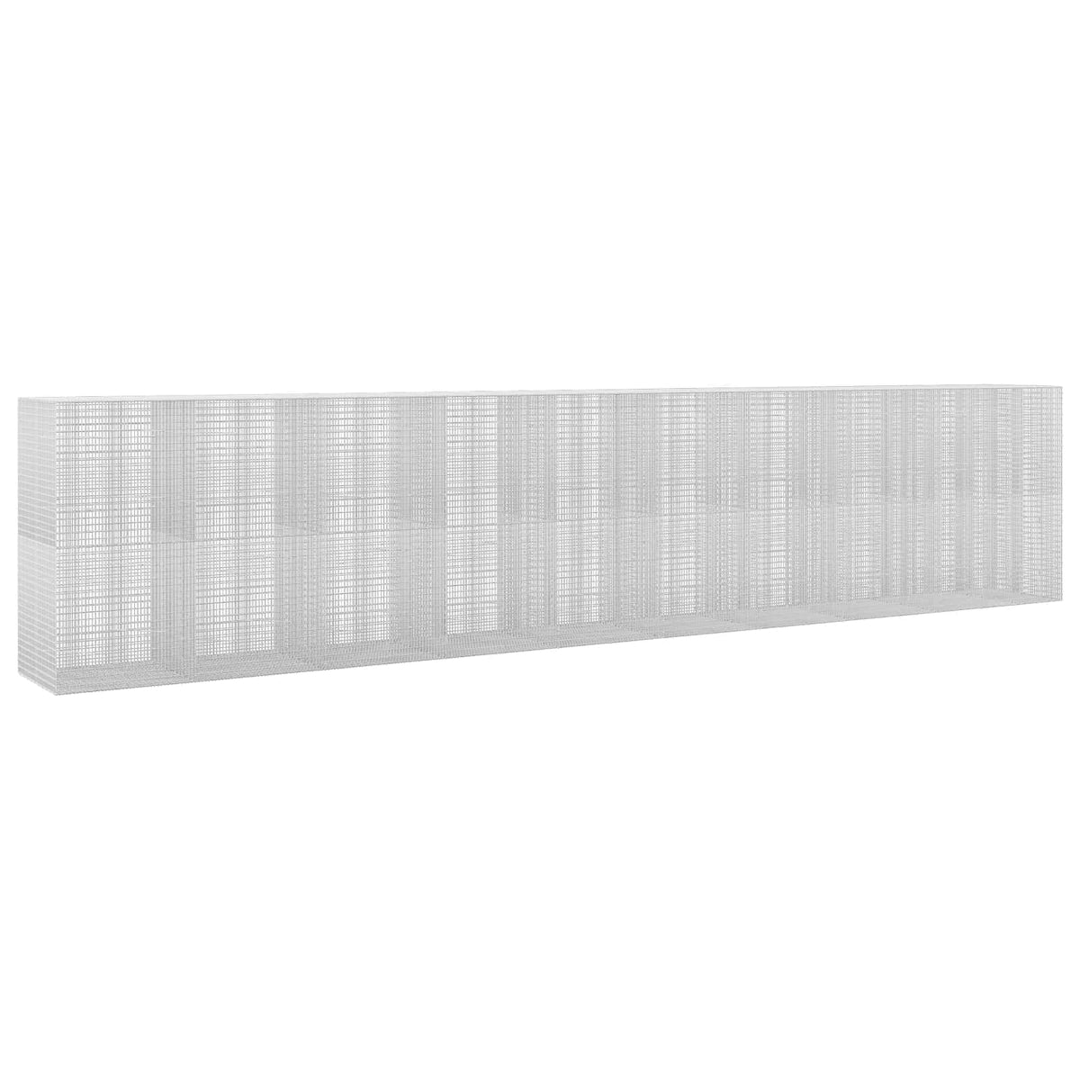 vidaXL Gabion z drutu 3,5 mm i siatką 5x2,5 cm 950x100x200 cm