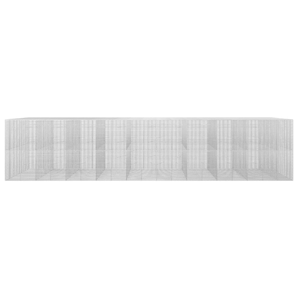vidaXL Gabion z drutu 3,5 mm i siatką 5x2,5 cm 950x100x200 cm