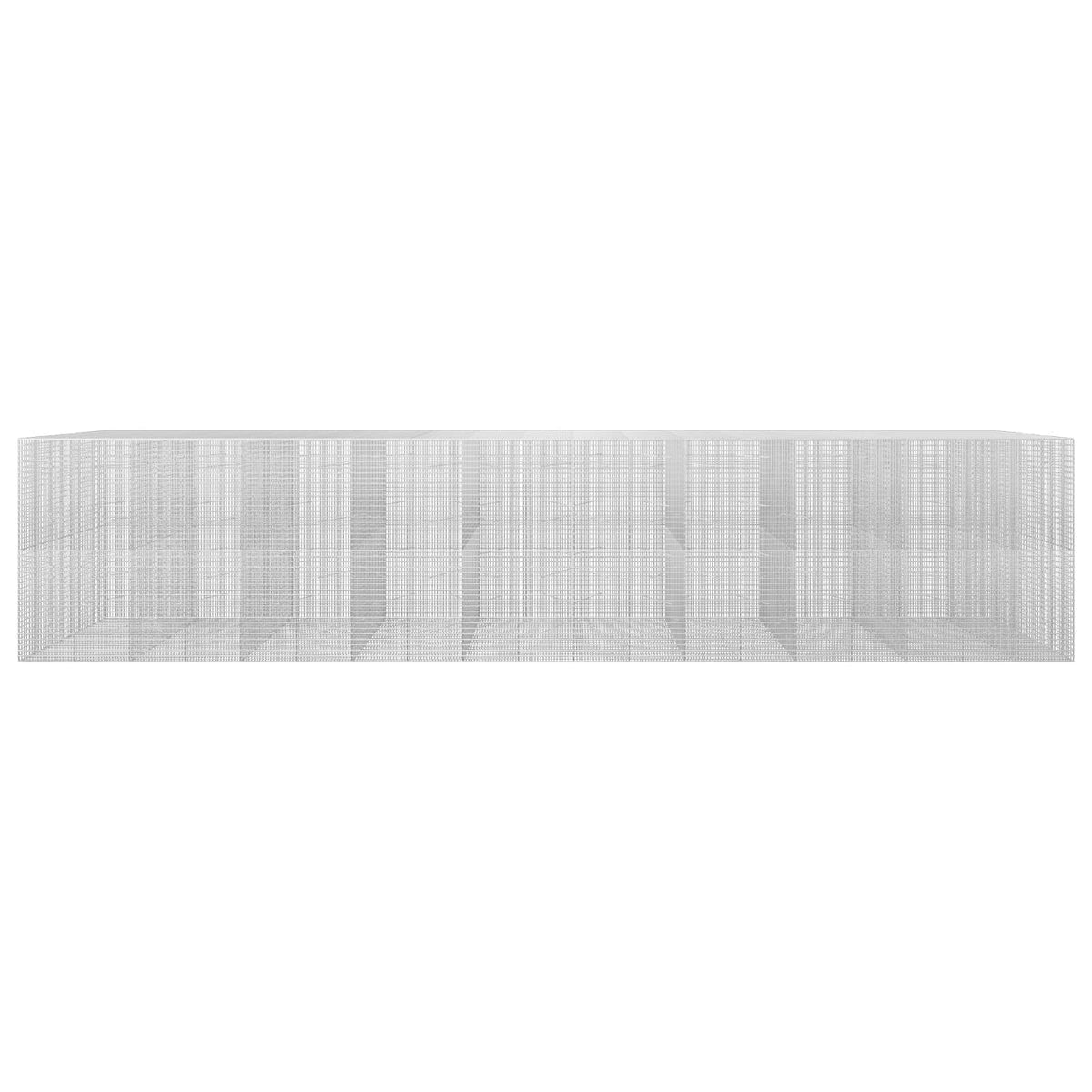vidaXL Gabion z drutu 3,5 mm i siatką 5x2,5 cm 950x100x200 cm