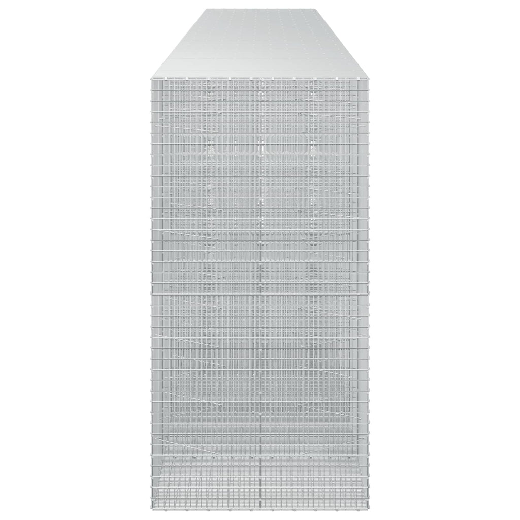 vidaXL Gabion z drutu 3,5 mm i siatką 5x2,5 cm 950x100x200 cm