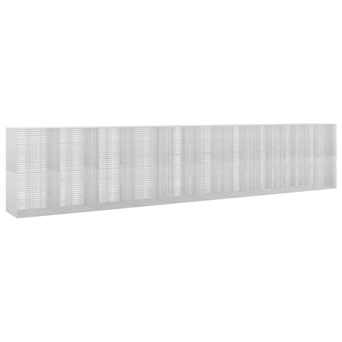vidaXL Gabion z drutu 3,5 mm i siatką 5x2,5 cm 1000x100x200 cm
