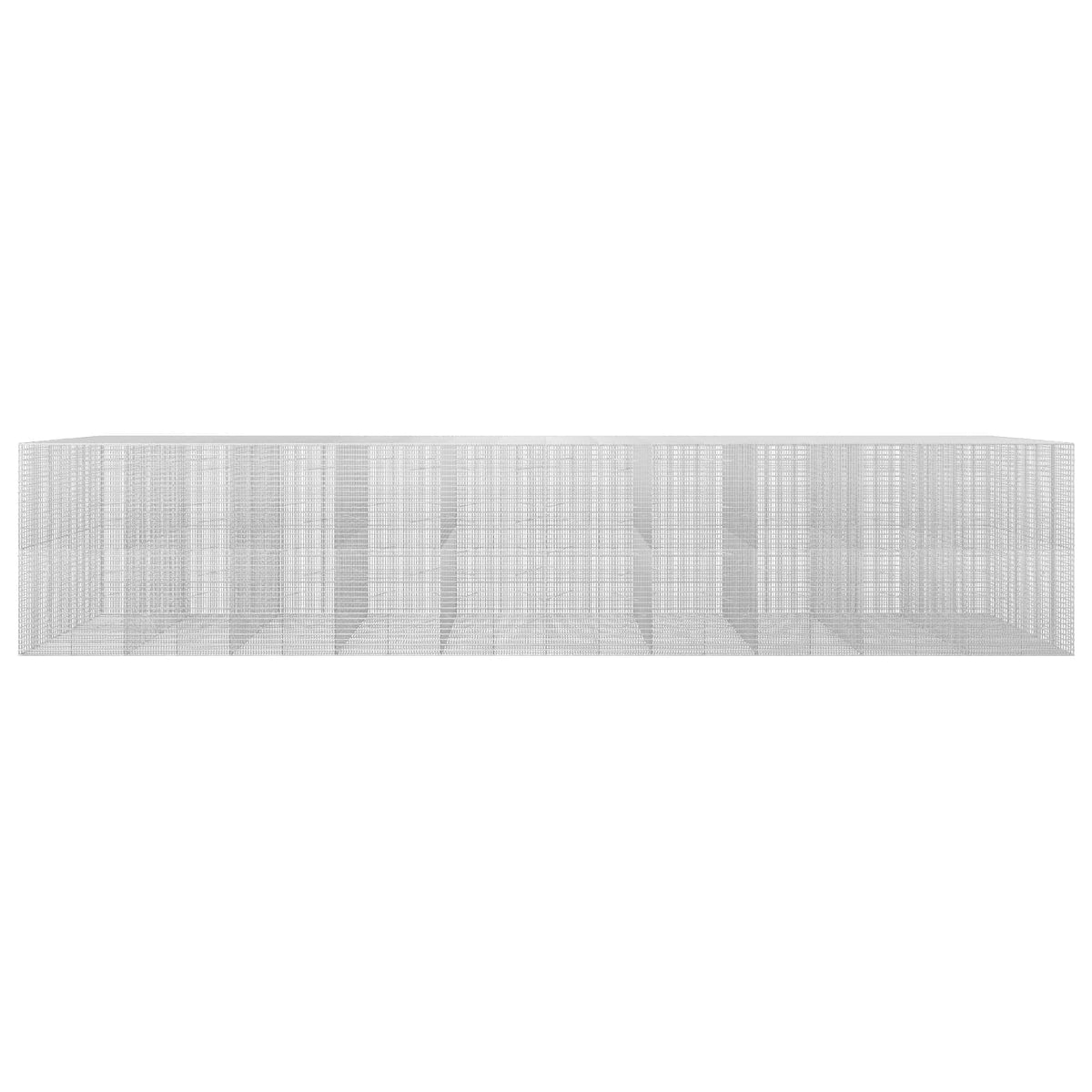 vidaXL Gabion z drutu 3,5 mm i siatką 5x2,5 cm 1000x100x200 cm