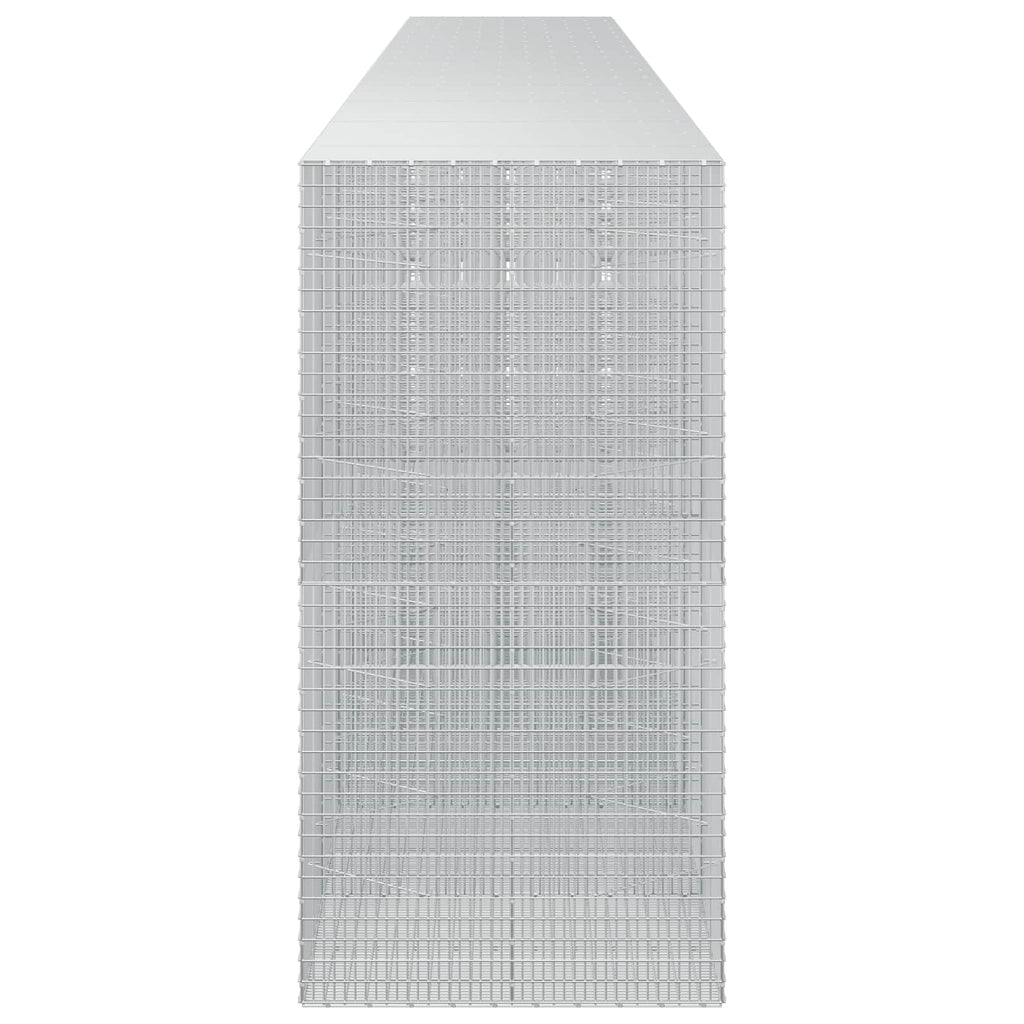 vidaXL Gabion z drutu 3,5 mm i siatką 5x2,5 cm 1000x100x200 cm