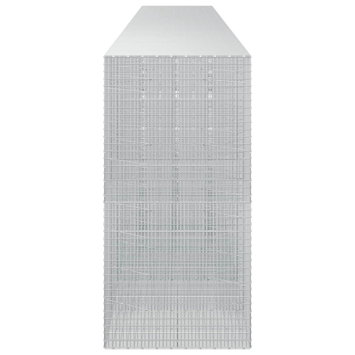 vidaXL Gabion z drutu 3,5 mm i siatką 5x2,5 cm 1000x100x200 cm