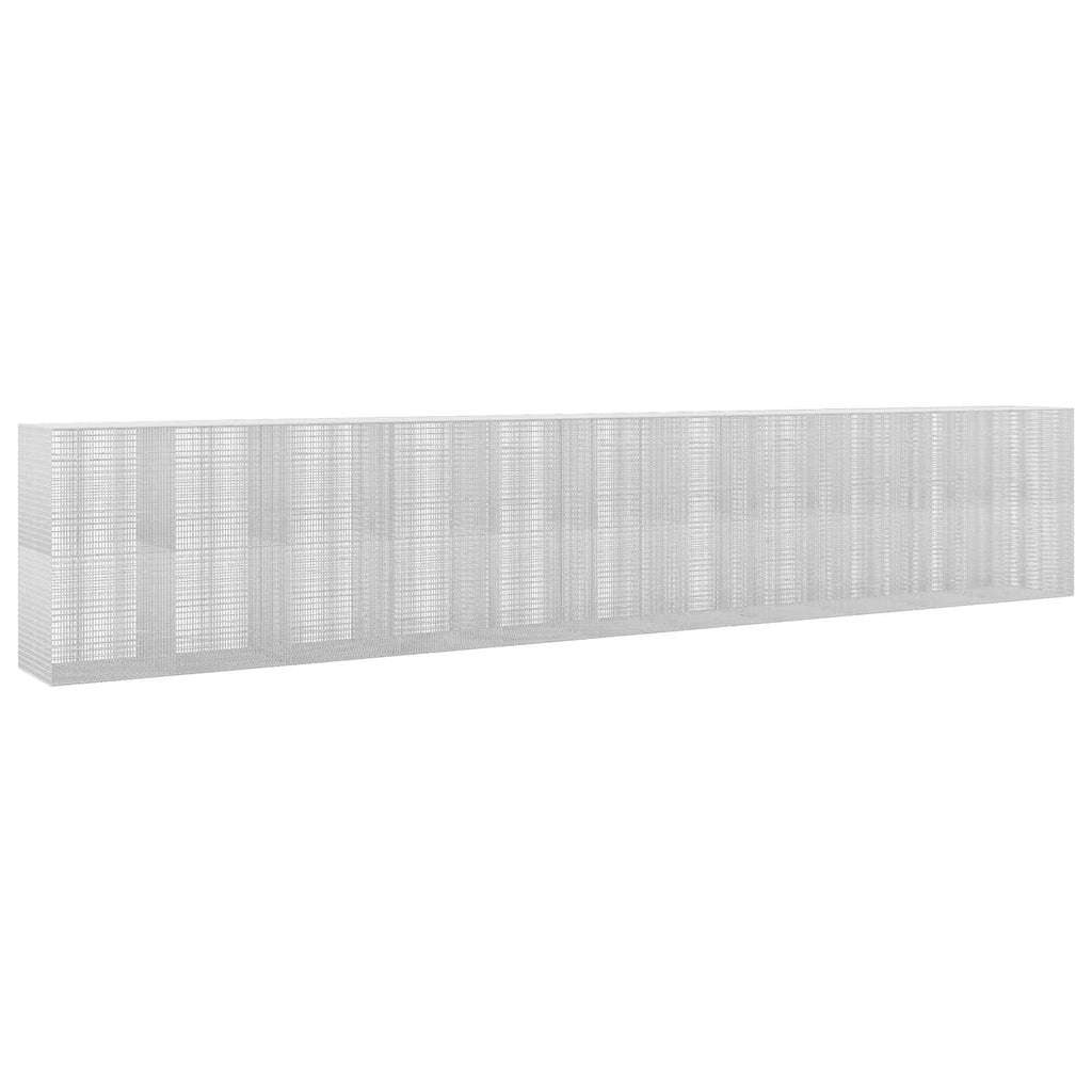 vidaXL Gabion z drutu 3,5 mm i siatką 5x2,5 cm 1100x100x200 cm