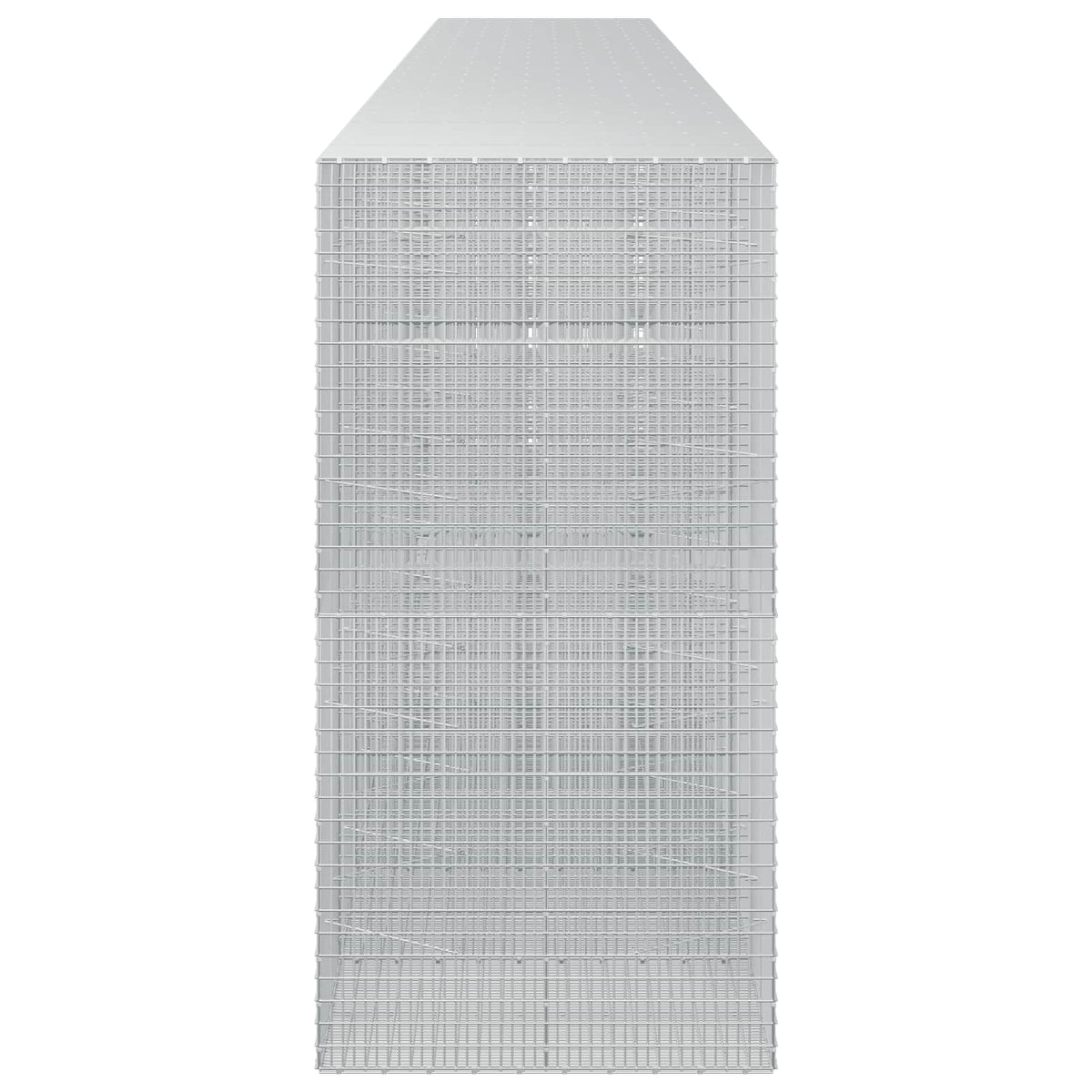 vidaXL Gabion z drutu 3,5 mm i siatką 5x2,5 cm 1100x100x200 cm
