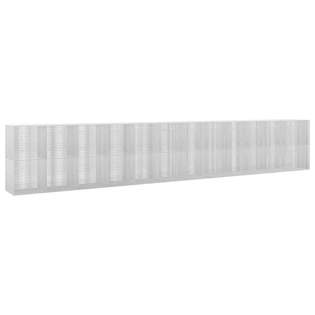vidaXL Gabion z drutu 3,5 mm i siatką 5x2,5 cm 1200x100x200 cm