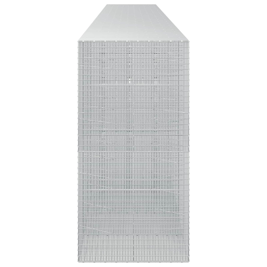 vidaXL Gabion z drutu 3,5 mm i siatką 5x2,5 cm 1200x100x200 cm