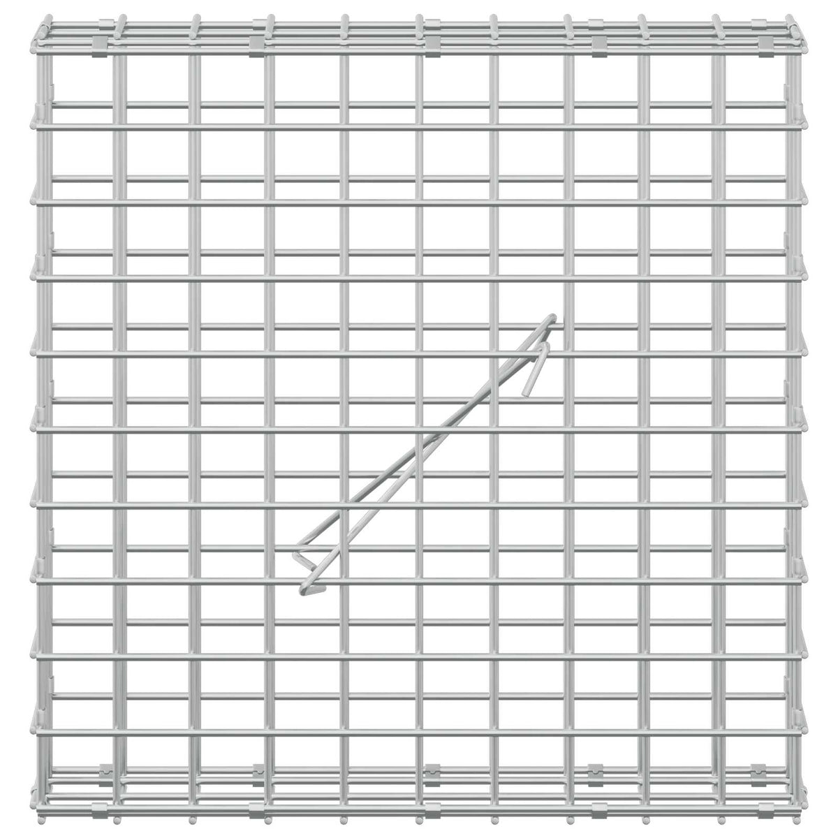vidaXL Gabion z drutu 3,5 mm i siatką 5x5 cm 50x10x50 cm
