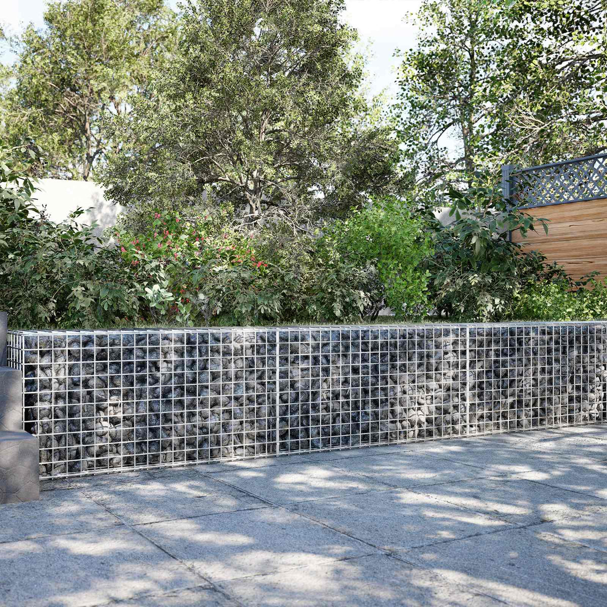 vidaXL Gabion z drutu 3,5 mm i siatką 5x5 cm 300x10x50 cm