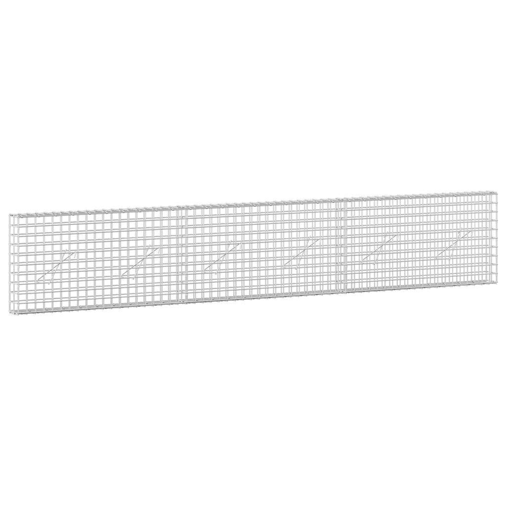 vidaXL Gabion z drutu 3,5 mm i siatką 5x5 cm 300x10x50 cm