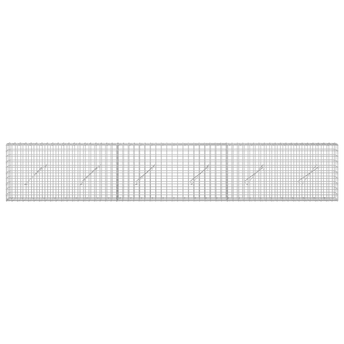 vidaXL Gabion z drutu 3,5 mm i siatką 5x5 cm 300x10x50 cm