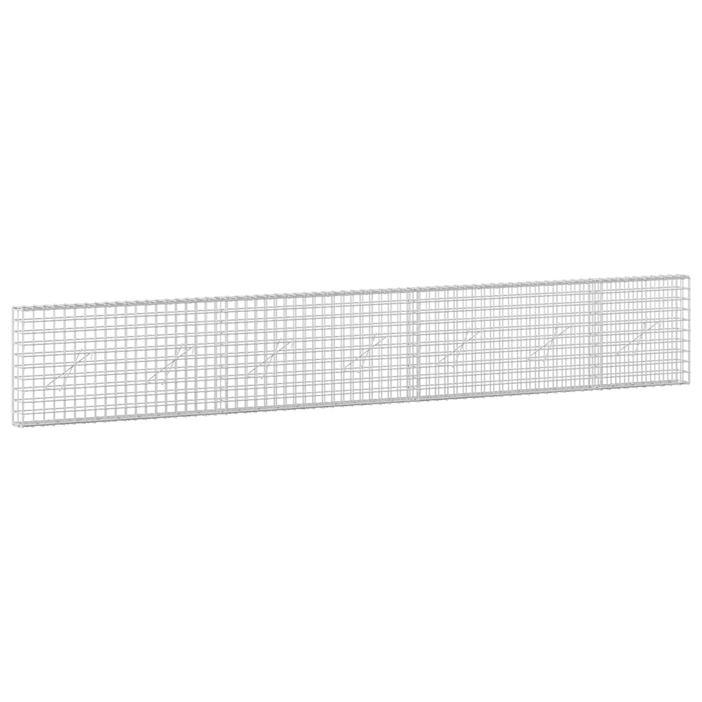 vidaXL Gabion z drutu 3,5 mm i siatką 5x5 cm 350x10x50 cm