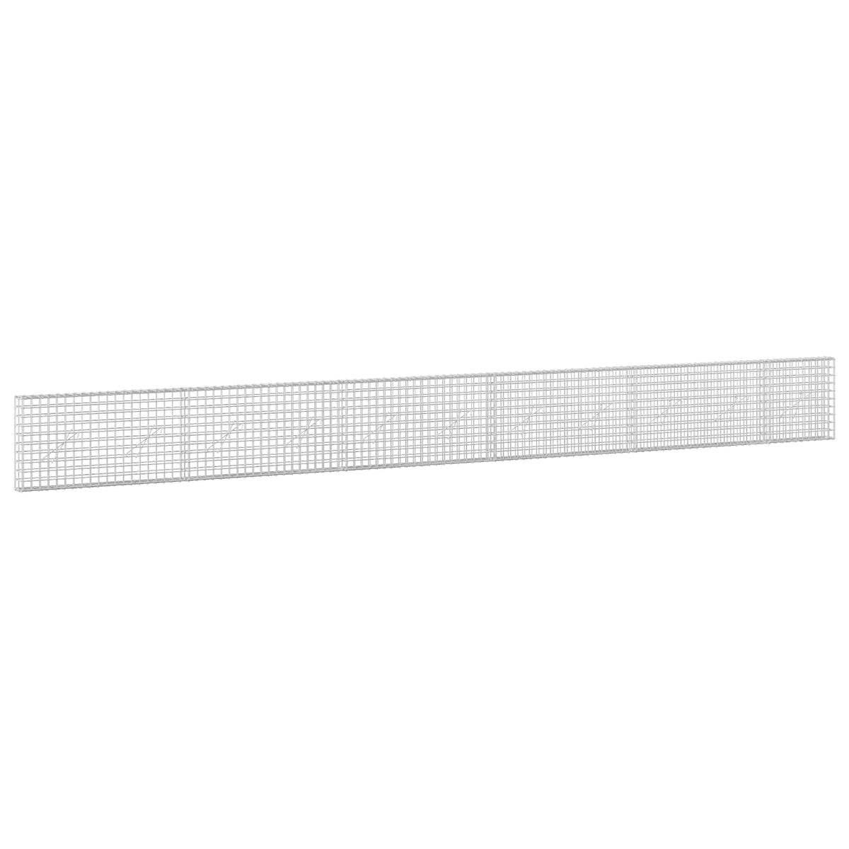 vidaXL Gabion z drutu 3,5 mm i siatką 5x5 cm 550x10x50 cm