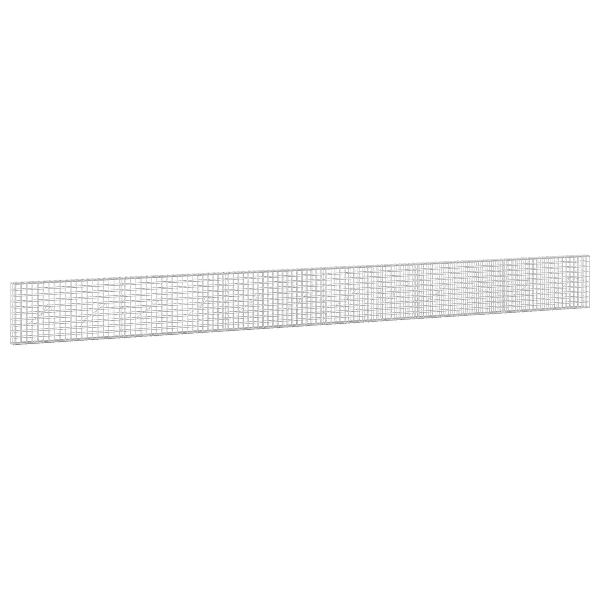 vidaXL Gabion z drutu 3,5 mm i siatką 5x5 cm 600x10x50 cm