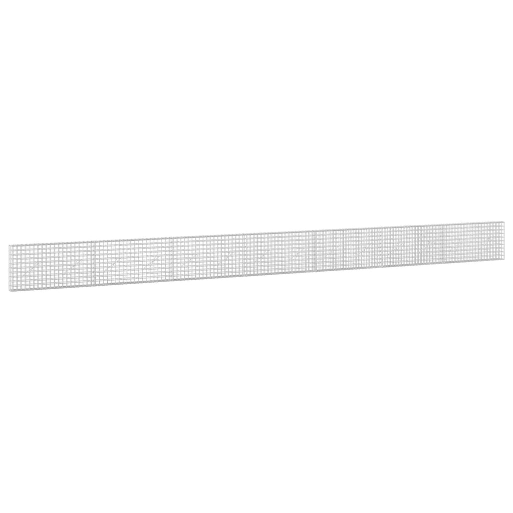 vidaXL Gabion z drutu 3,5 mm i siatką 5x5 cm 700x10x50 cm