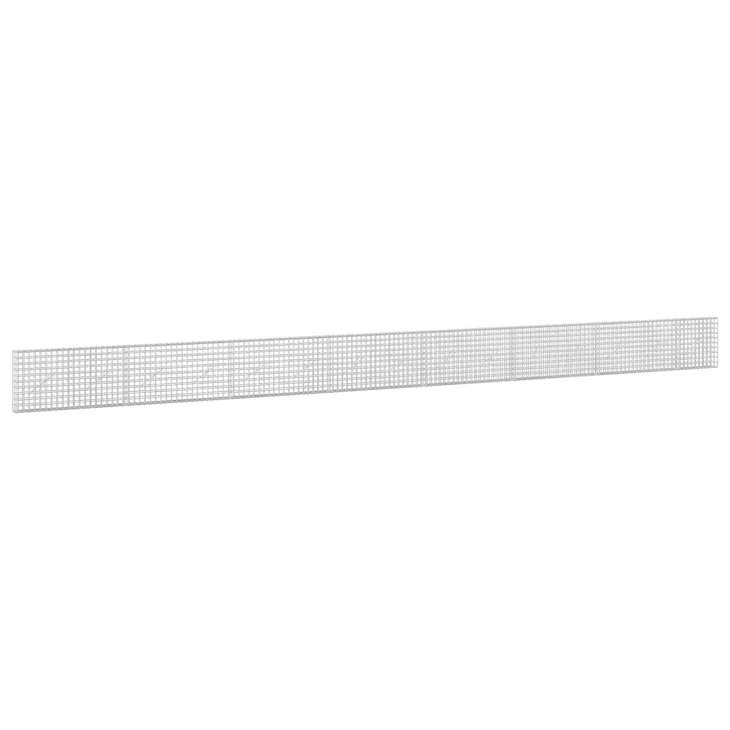 vidaXL Gabion z drutu 3,5 mm i siatką 5x5 cm 750x10x50 cm