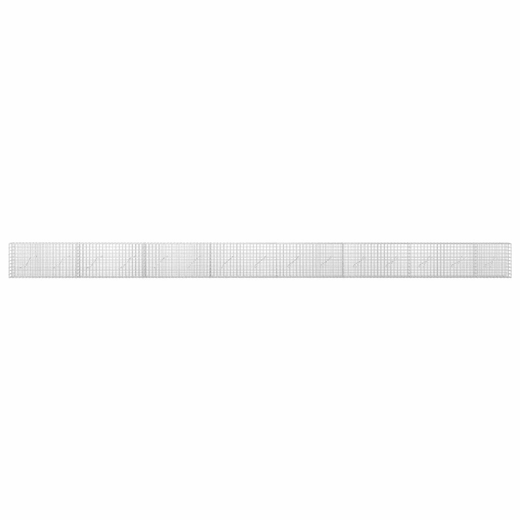 vidaXL Gabion z drutu 3,5 mm i siatką 5x5 cm 750x10x50 cm