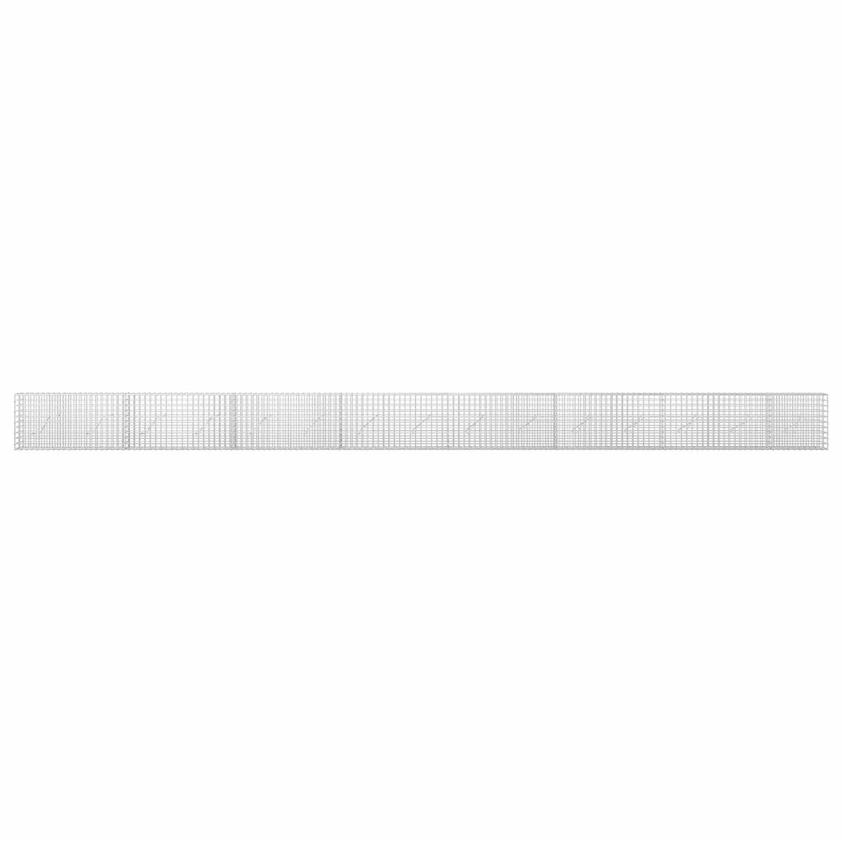 vidaXL Gabion z drutu 3,5 mm i siatką 5x5 cm 750x10x50 cm