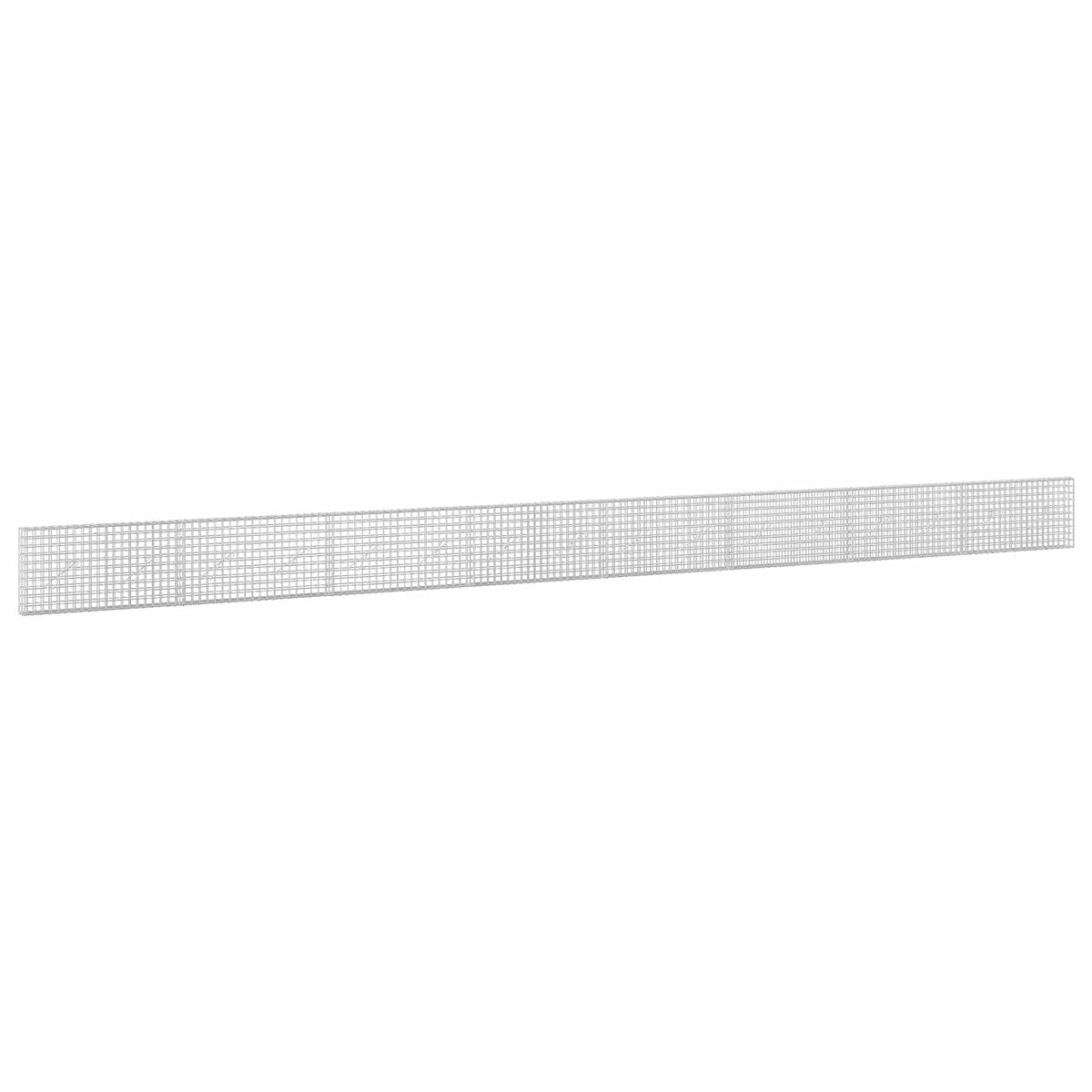 vidaXL Gabion z drutu 3,5 mm i siatką 5x5 cm 800x10x50 cm
