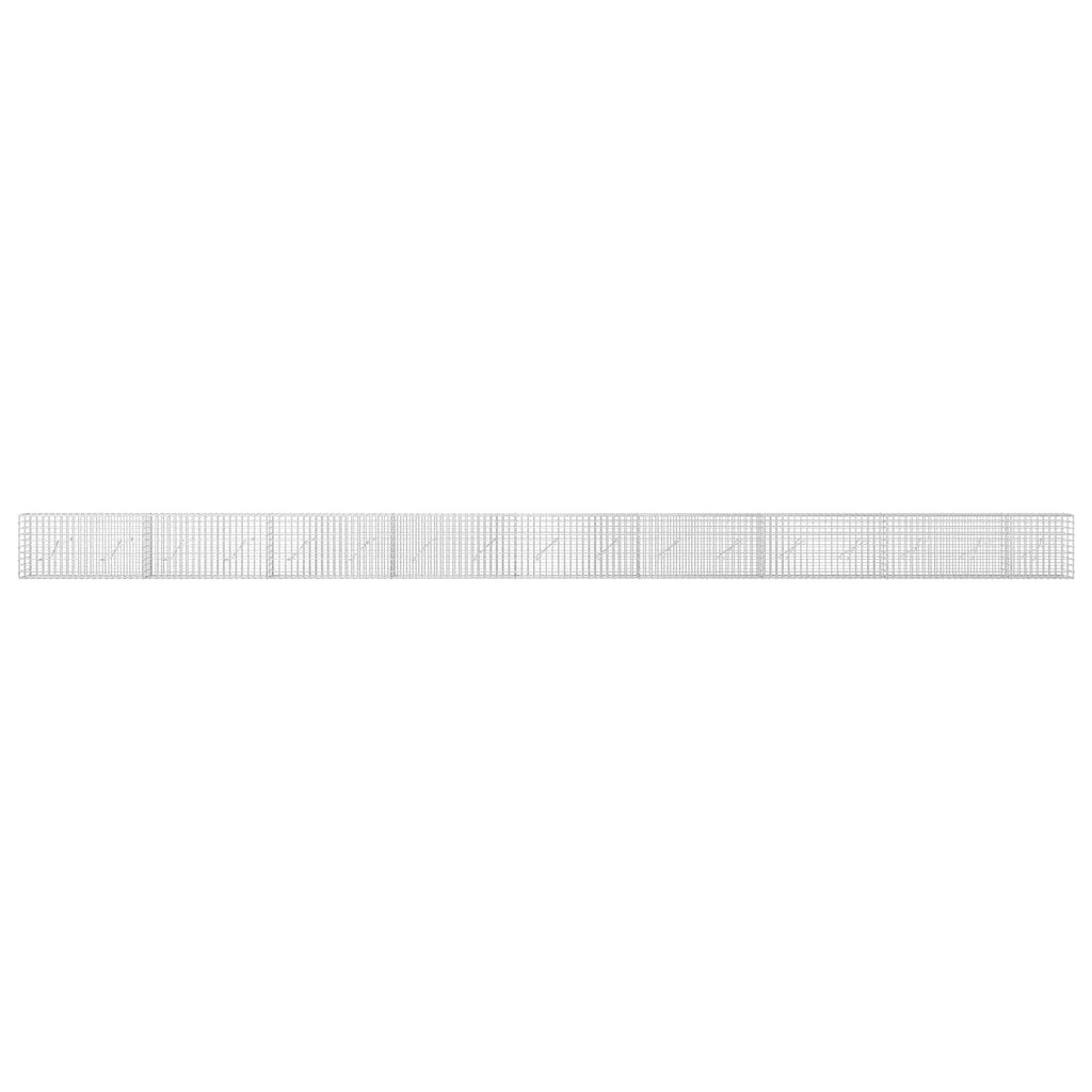 vidaXL Gabion z drutu 3,5 mm i siatką 5x5 cm 850x10x50 cm