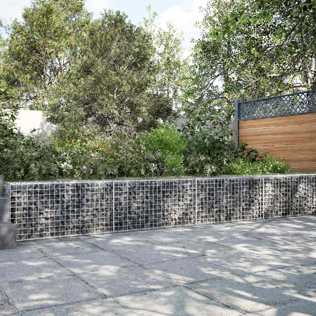 vidaXL Gabion z drutu 3,5 mm i siatką 5x5 cm 1000x10x50 cm