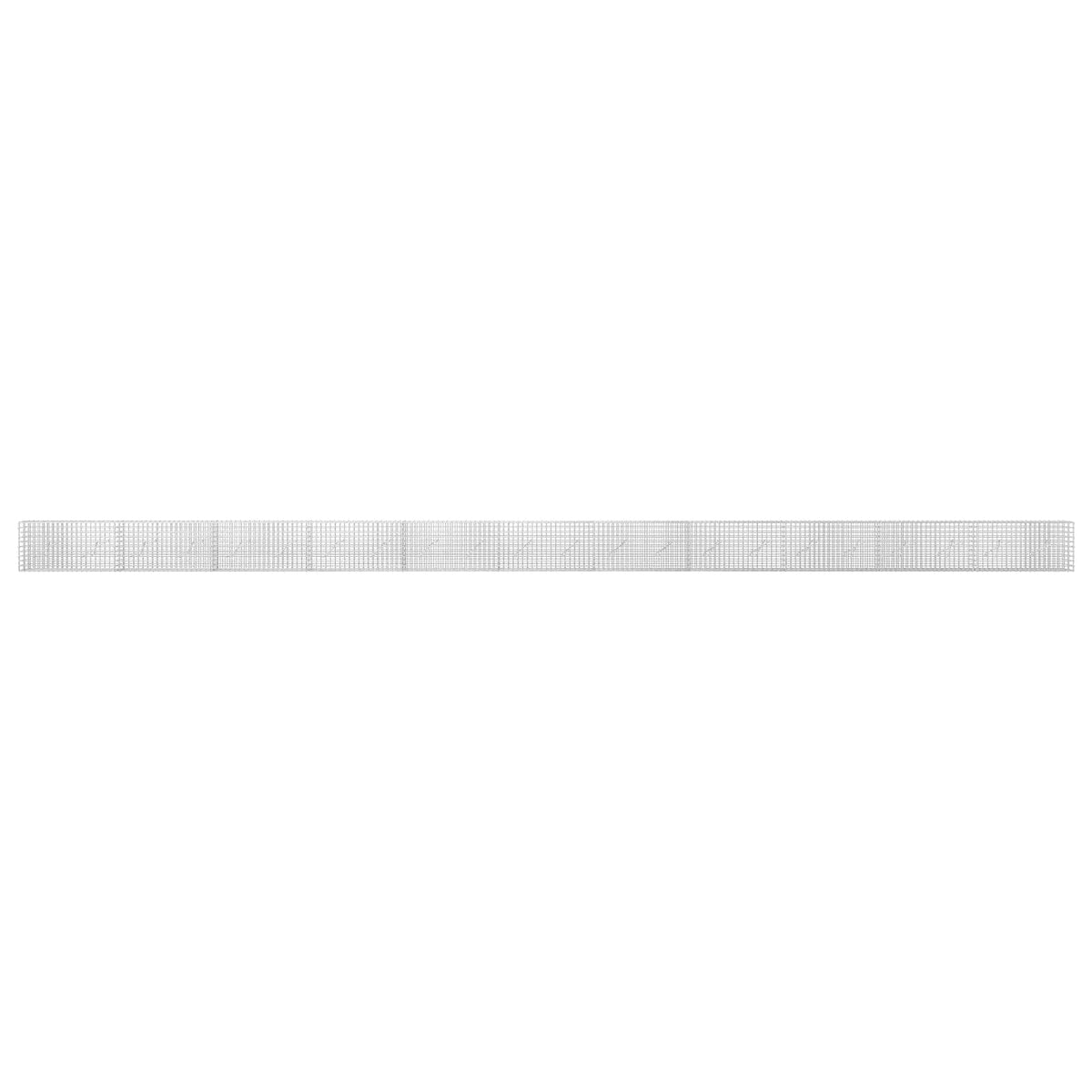 vidaXL Gabion z drutu 3,5 mm i siatką 5x5 cm 1100x10x50 cm