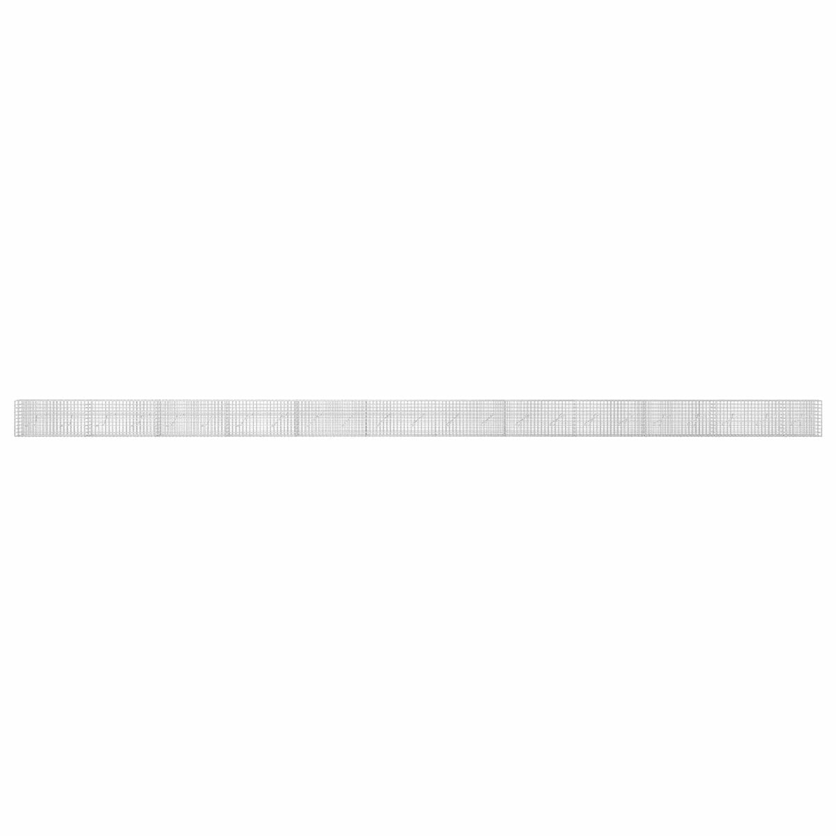vidaXL Gabion z drutu 3,5 mm i siatką 5x5 cm 1150x10x50 cm