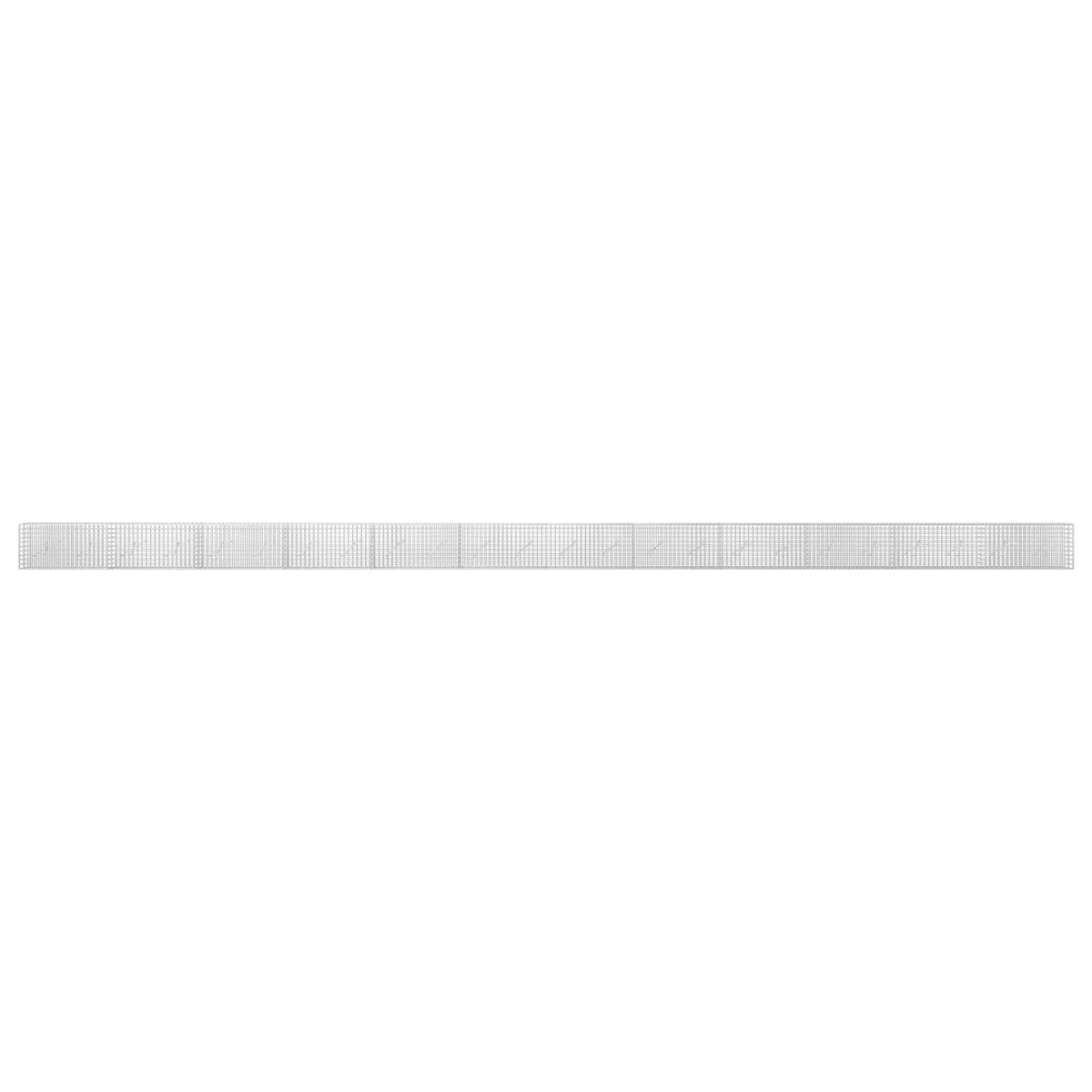 vidaXL Gabion z drutu 3,5 mm i siatką 5x5 cm 1200x10x50 cm