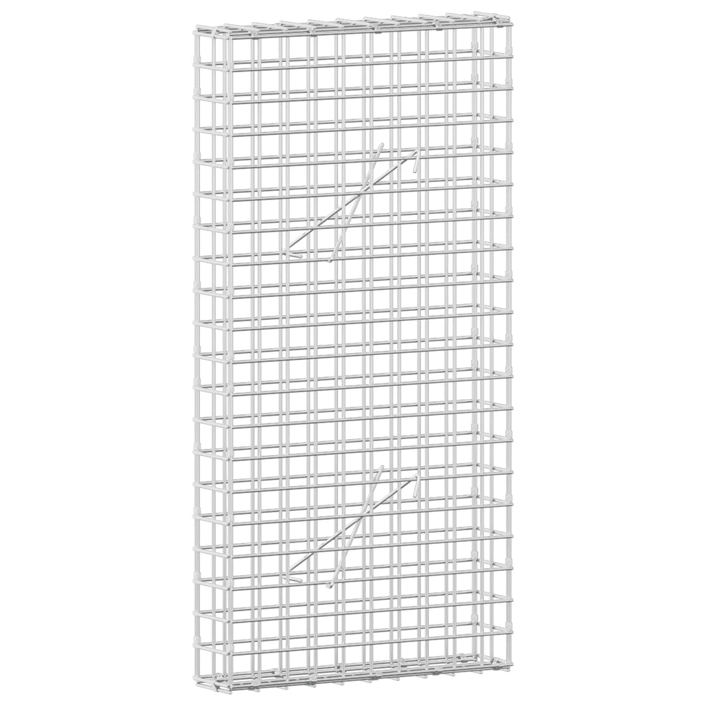 vidaXL Gabion z drutu 3,5 mm i siatką 5x5 cm 50x10x100 cm